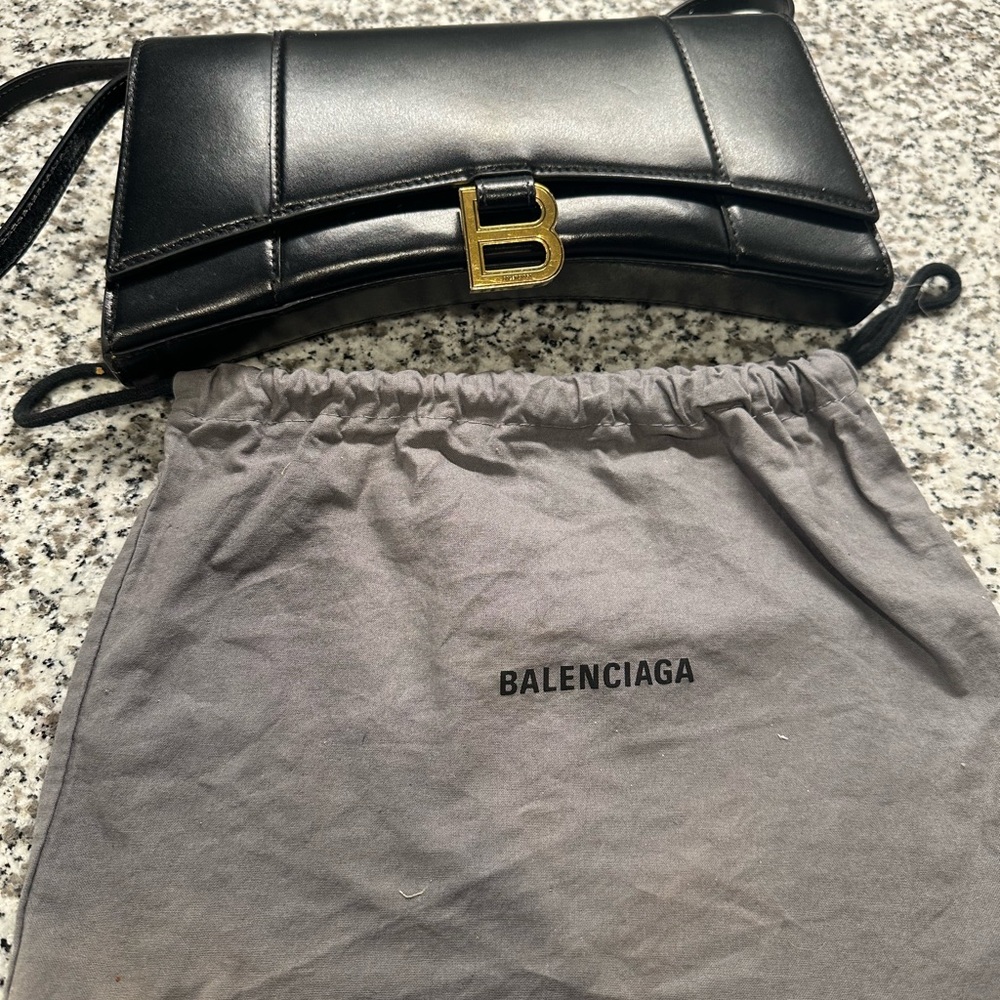 Black Balenciaga purse